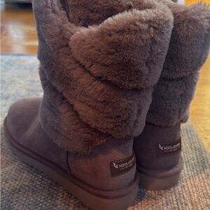 Koolaburra Women's Chocolate Plush Boots